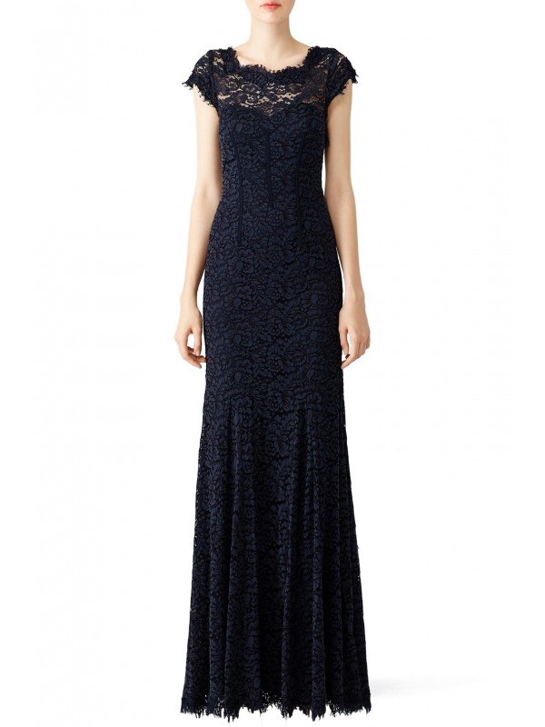 Glamorous in Lace Gown