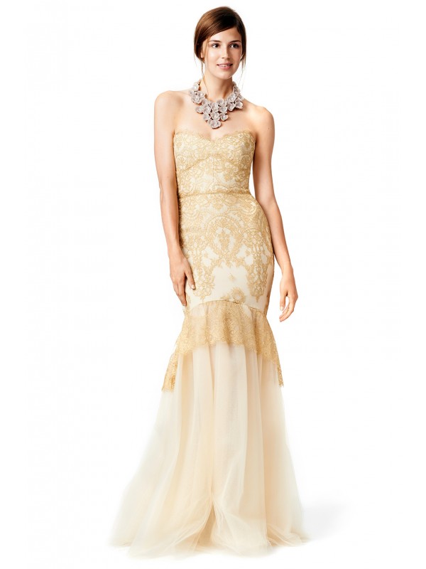 Dipped in Gold Mermaid Gown